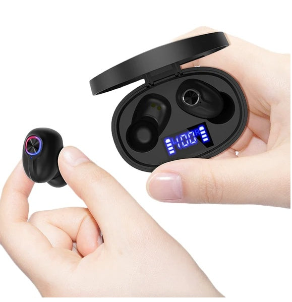 TWS Bluetooth Earbuds Waterproof Bluetooth 5.1 Headset Noise Cancelling Wireless